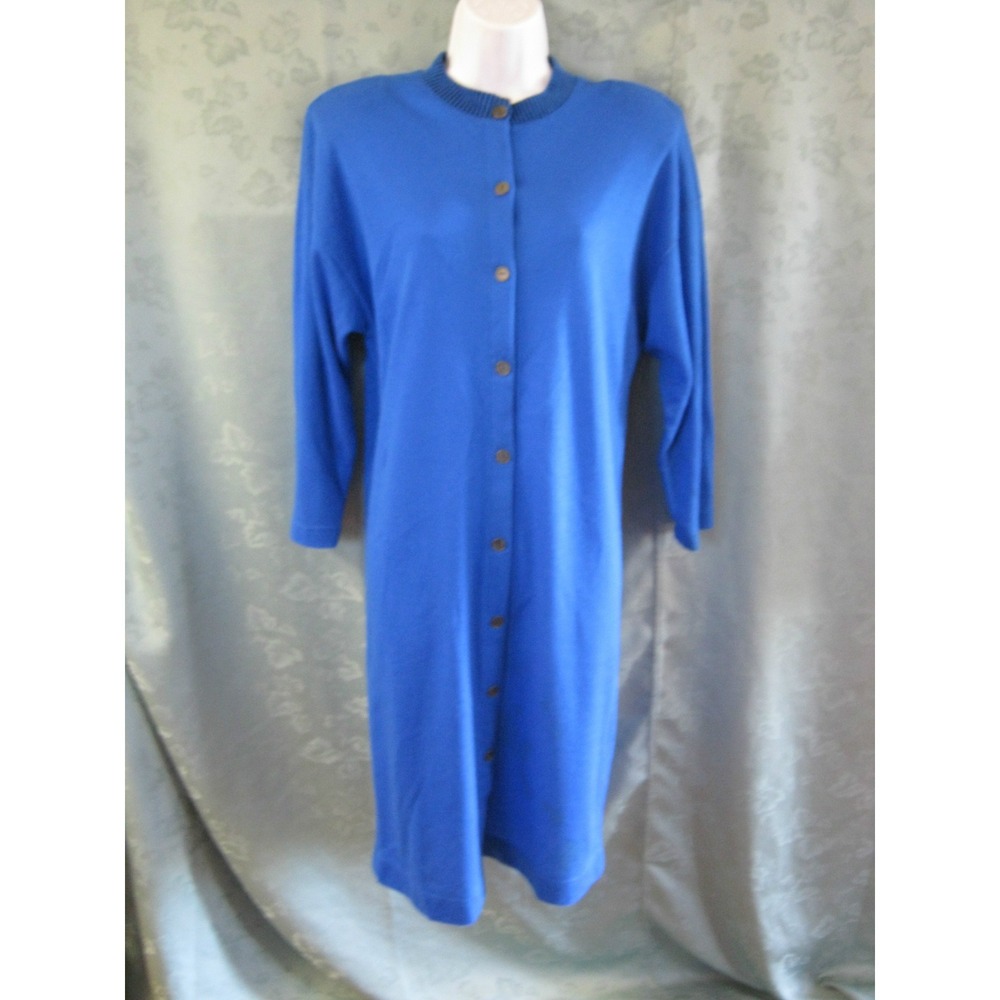 VTG 80's Timely Trends Long Cardigan Sweater Size 7 ( Medium ) Acrylic